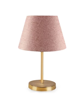 Φωτιστικό επιτραπέζιο Rosenthal Megapap ύφασμα Pvc χρώμα ροζ/χρυσό 22x17x37εκ.