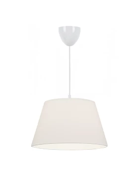 Elanor Megapap fabric ceiling lamp in white color 37x21x70cm.