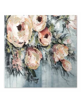 Πίνακας σε καμβά Roses Megapap ψηφιακής εκτύπωσης 100x100x3εκ.