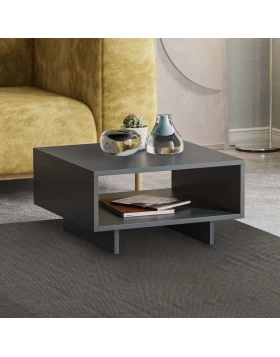 Hola Megapap melamine coffee table in anthracite color 60x60x32cm.