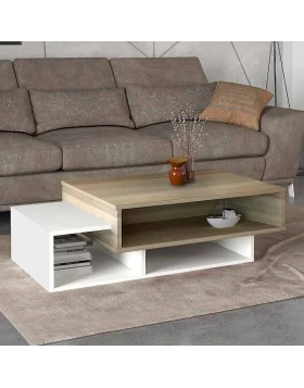 Tab Megapap melamine coffee table in white - cordoba color 105x60x32cm.