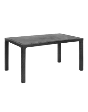 Kalan Megapap polypropylene table in anthracite color 150x90x75cm.