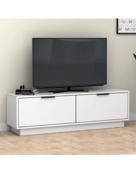 Lisa Megapap melamine TV furniture in white color 140x35x43cm.
