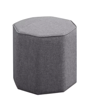 Σκαμπώ Hexa Megapap υφασμάτινο χρώμα γκρι 40x40x42εκ.