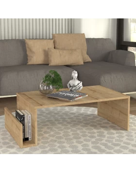 Regnar Megapap melamine coffee table in sapphire oak color 100.6x55x31.8cm.