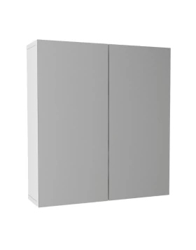 Melamine bathroom mirror Binary Megapap color white 60x17.2x65cm.