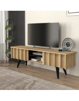 Έπιπλο τηλεόρασης Gemma Megapap χρώμα sepet oak 150x35x46,7εκ.