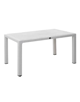 Kalan Megapap polypropylene table in white color 150x90x75cm.