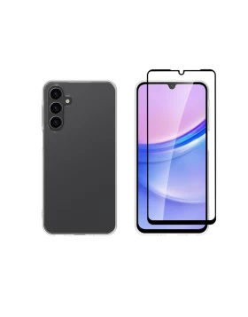 Vivid Set Gelly Case + Full Face Tempered Glass Samsung Galaxy A16 Black