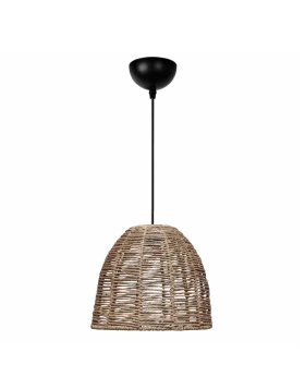 Cascais Megapap E27 rope ceiling lamp in natural color Ø31x70cm.