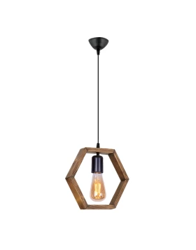 Esela Megapap wooden ceiling light in natural color 26x4x70cm.