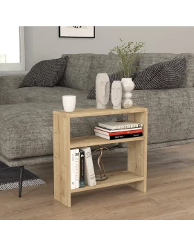 Silvanus Megapap melamine side table in sapphire oak color 51x17,5x49cm.