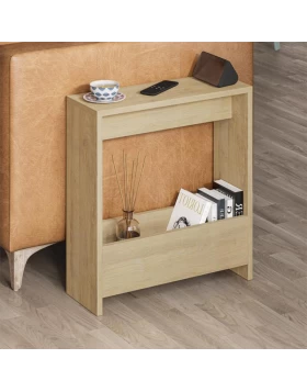 Τραπεζάκι βοηθητικό Simpi Megapap χρώμα sapphire oak 55x20x60εκ.