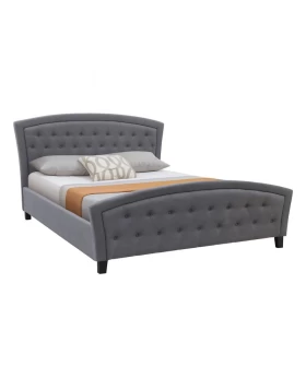 Alexia Megapap fabric bed in grey color 160x200cm.