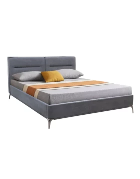Megan Megapap fabric bed in anthracite color 160x200cm.