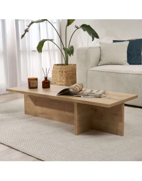 Τραπεζάκι σαλονιού Harbor Megapap χρώμα sapphire oak 120x45x30εκ.