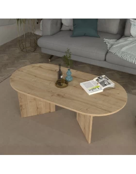 Τραπεζάκι σαλονιού Cortado Megapap χρώμα sapphire oak 120x60x39,6εκ.