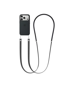 Apple Crossbody Strap Λουράκι Λαιμού για Κινητά Black