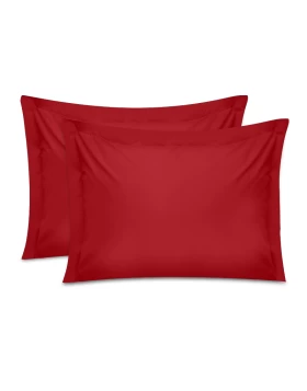 Tonne sleeping pillowcases Set of 2 pcs red color 50x70+5cm.