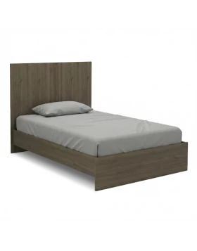 Troy Megapap melamine bed in walnut color 120x200cm.