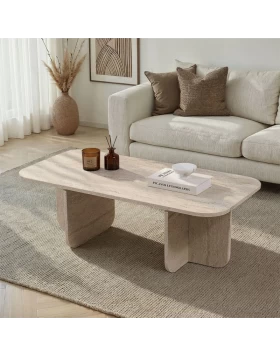 Becaj Megapap melamine coffee table in travertine color 120x60x41.4cm.