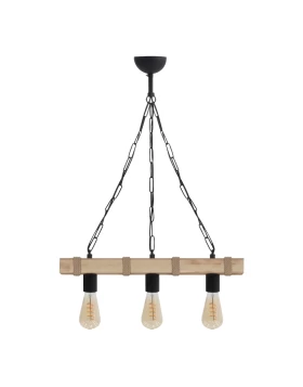 Vero Megapap wooden ceiling light in natural color 50x8x65cm.