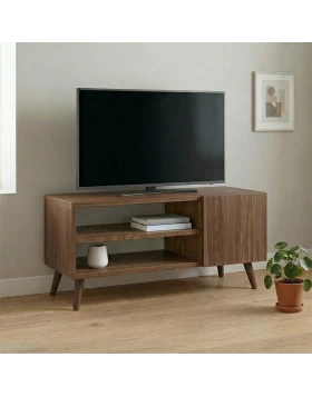 Parma Megapap melamine tv furniture in walnut color 90x30x40cm.