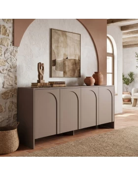 Μπουφές Aurelia Megapap χρώμα μόκα 180x45x80εκ.