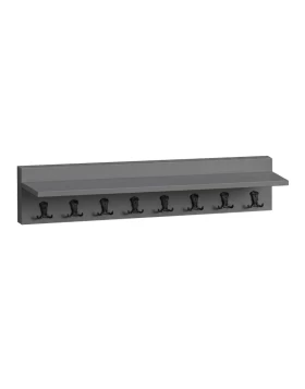Kery Megapap melamine wall hanger in anthracite color 100x12x20cm.