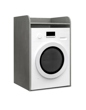 Toren Megapap melamine washing machine furniture in concrete grey color 65x60x100cm.