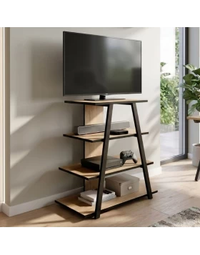 Έπιπλο τηλεόρασης Lyno Megapap χρώμα sapphire oak 70,4x54x80εκ.