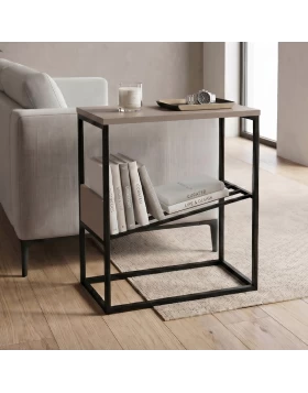 Tenol Megapap melamine side table in light mocha color 55x25x62cm.