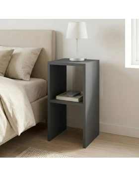 Smile Megapap melamine nightstand - side table in anthracite color 30x30x60cm.