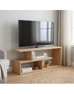 Έπιπλο τηλεόρασης Forever Megapap χρώμα φυσικό οξιάς 100x30x40cm.