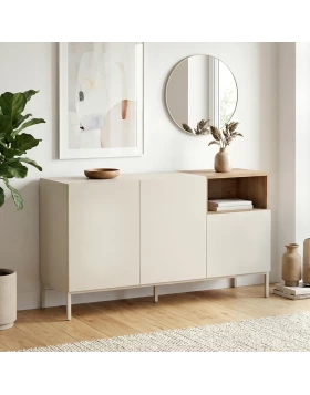 Μπουφές Cailin Megapap χρώμα sandstone - sepet oak 140x41,8x80εκ.