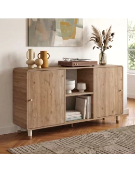 Μπουφές Doro Megapap χρώμα sepet oak 150,2x39x81εκ.