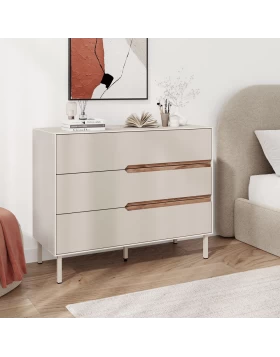 Arch Megapap melamine chest of drawers in sandstone color 98x40x78,5cm.