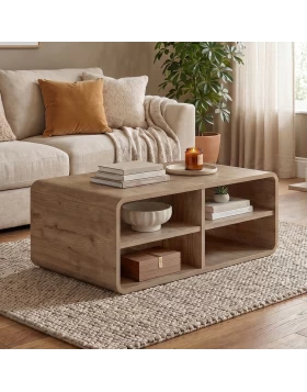 Τραπεζάκι σαλονιού Rovel Megapap χρώμα sepet oak 80,3x50x32,5εκ.