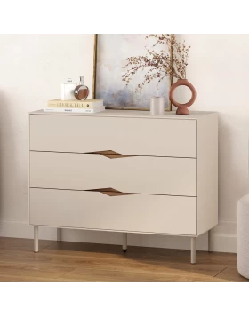 Συρταριέρα Marquise Megapap χρώμα sandstone 98x40x78,5εκ.