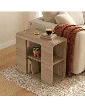Τραπεζάκι βοηθητικό Colia Megapap χρώμα sepet oak 58x25x50εκ.