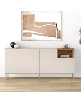 Μπουφές Cailin Megapap χρώμα sandstone - sepet oak 180x41,8x80εκ.