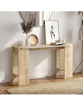 Mendoza Megapap melamine dresser in sapphire oak - travertine color 130.8x35x76.8cm.