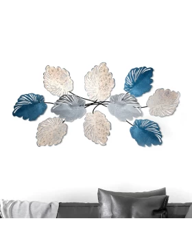 Casado Megapap metal wall art in blue - silver color 117x57cm.