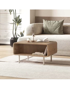 Τραπεζάκι σαλονιού Draen Megapap χρώμα sepet oak 70,3x50x38,7εκ.