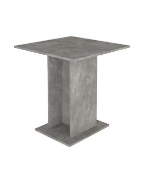 Allos Megapap melamine dinner table in concrete grey color 75x75x77cm.