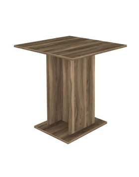 Allos Megapap melamine dinner table in walnut color 75x75x77cm.