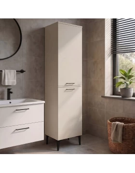 Singa Megapap melamine multipurpose cabinet in sandstone color 45x40x180cm.