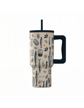 Thermos Estia Straw Tumbler XL Save The Aegean Salt Life 900ml