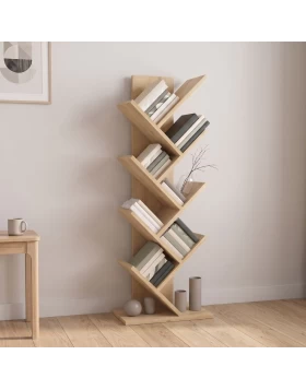Maxy Megapap melamine bookcase in oak color 45x26.4x120cm.
