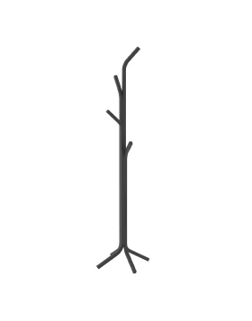 Triad Megapap metal clothes hanger in black color 37.5x37.5x146.8cm.